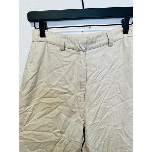 Anine Bing Women's Off-White Wide-Leg Front Zipper Lyra Trousers Pants Size 34 - Picture 11 of 16